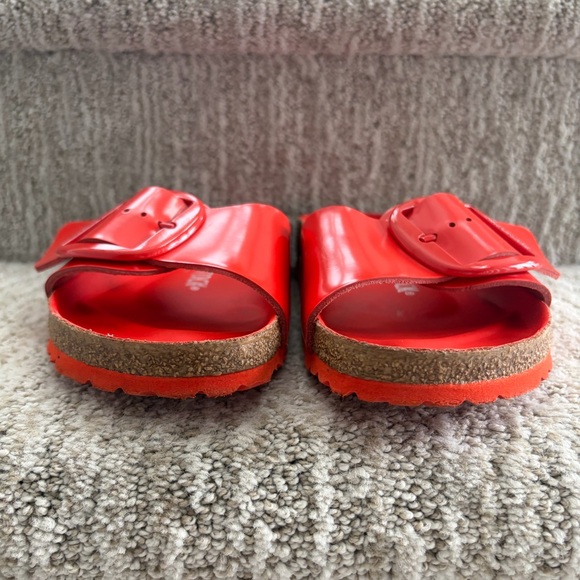 Birkenstock Madrid Big Buckle sandals High Shine Tomato Women’s size 8. EU39. - Picture 9 of 14